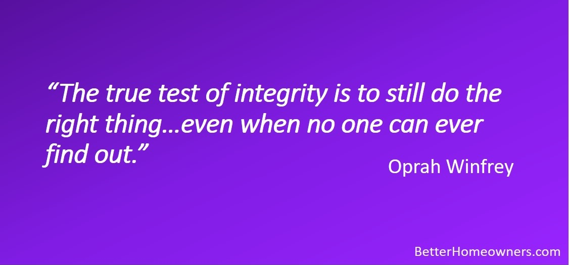 True Test of Integrity
