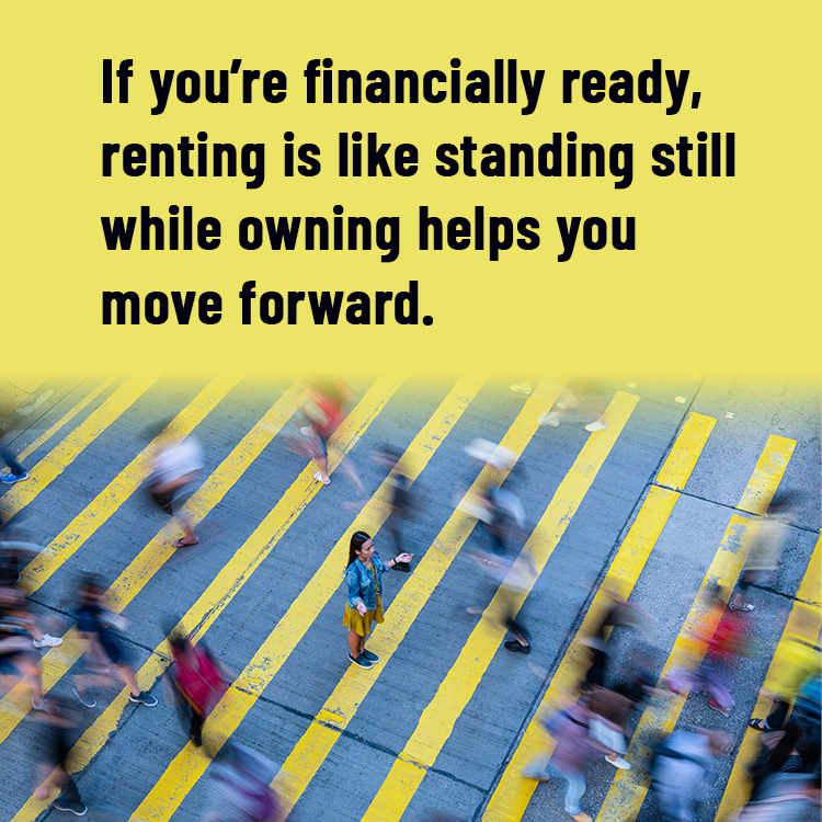 Like standing still instead of moving forward