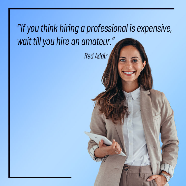 If you think hiring a professional is expensive...