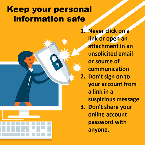 Keep personal info safe