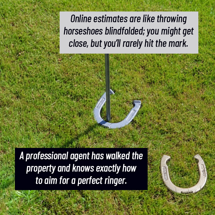 Online estimates are like throwing horseshoes blindfolded